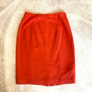 Orange pencil skirt from MADEWELL’s private label